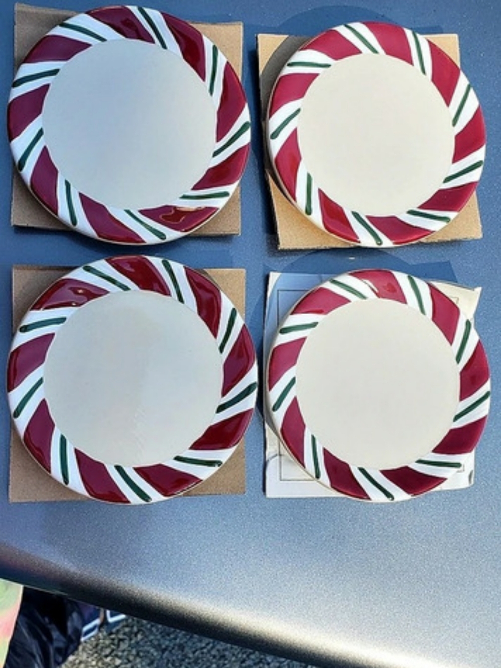 Longaberger Peppermint Twist Coasters Set of 4